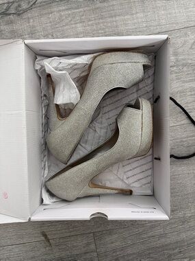 Aldo Silver Raeann Heels